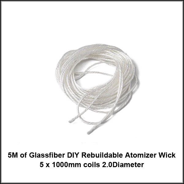 5M DIY atomizer glassfibre wick (D=2.0mm)