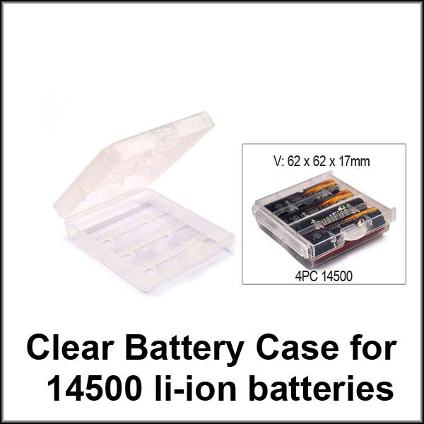 Li-Ion Battery Plastic Storage Case 14500 / eCab