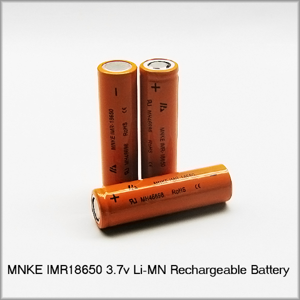 MNKE IMR 18650 1500mAh 3.7v Li-MN Rechargeable Battery