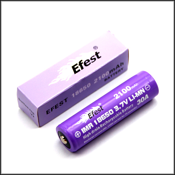 Efest 30A 18650 2100mah high drain 3.7V battery (1pc)