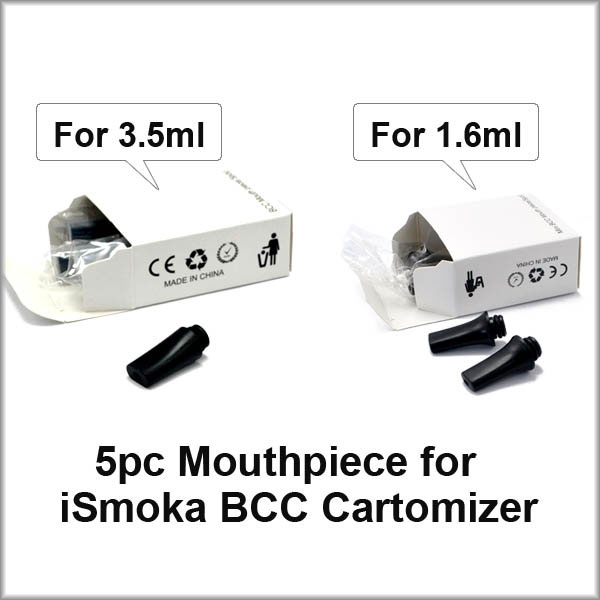 5pc Mouth Piece for Ismoka BCC Mega & Mini Clear Cartomizer - Click Image to Close