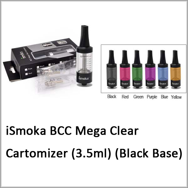 Ismoka (Bottom Coil Changeable)Mega Clear Clearomizer(w/ black)