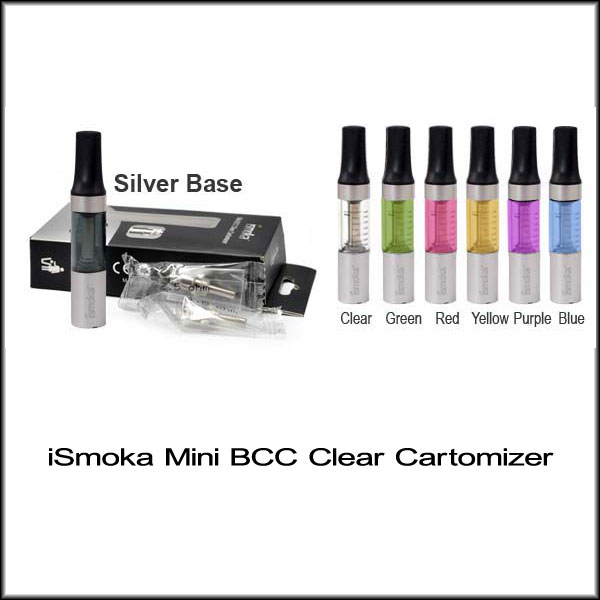Ismoka (Bottom Coil Changeable)Mini Clear Clearomizer(w/ silver)